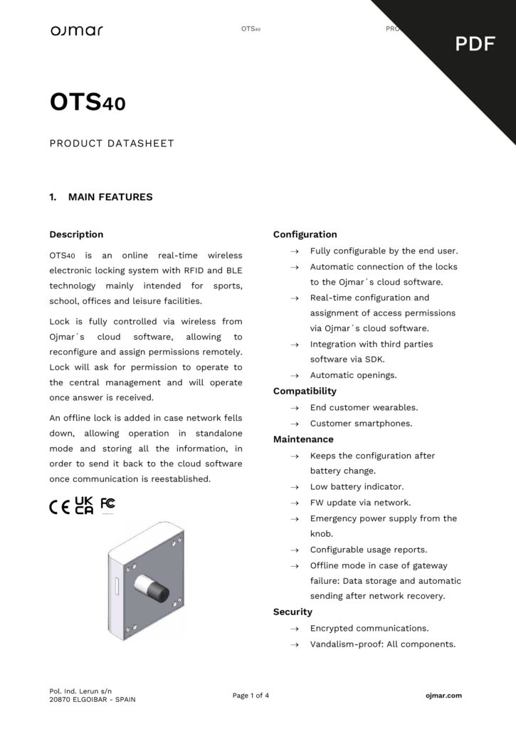 OTS40 Product Datasheet