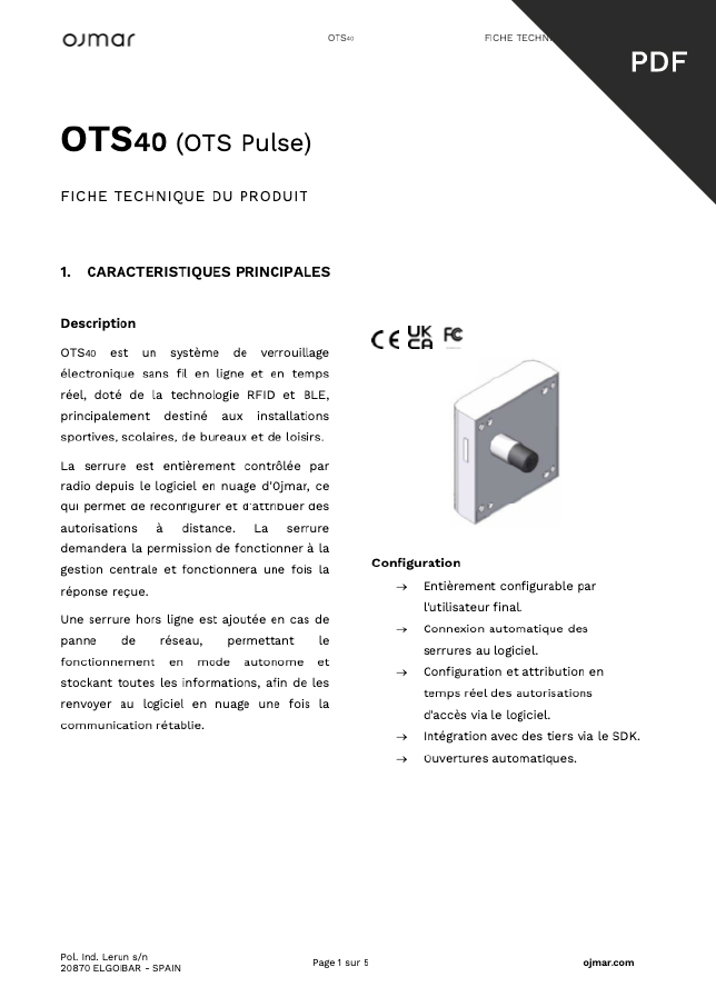 OTS40 Product Datasheet
