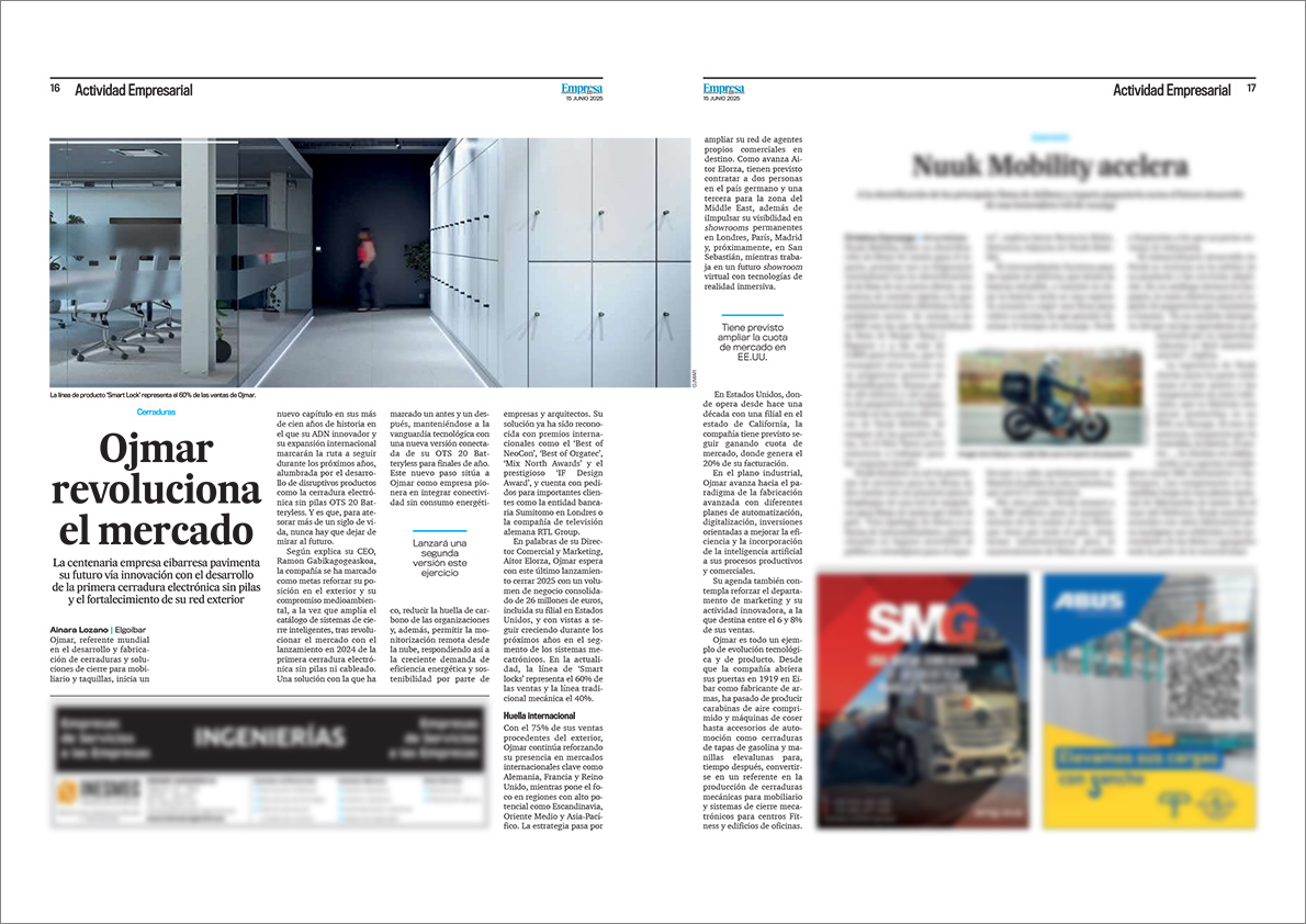 noticia de Ojmar en Empresa XXI